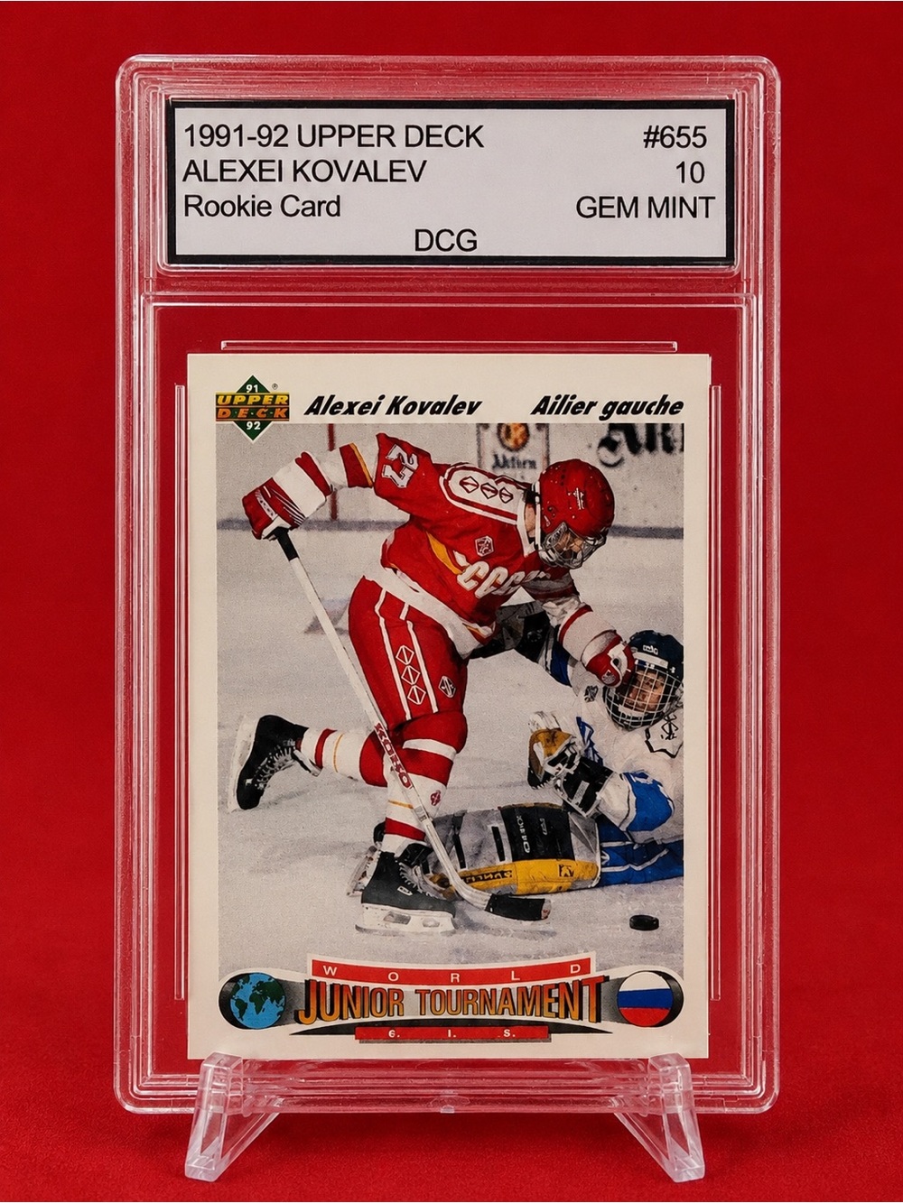 1991-92 Upper Deck Alexei Kovalev Rookie Card — Red